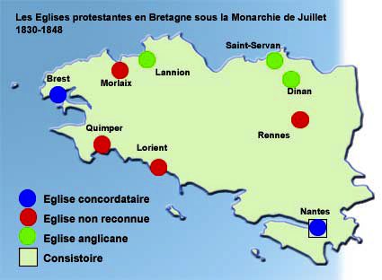 Centre Missionnaire Carhaix - Les églises protestantes en Bretagne sous la Monarchie de Juillet 1830-1848